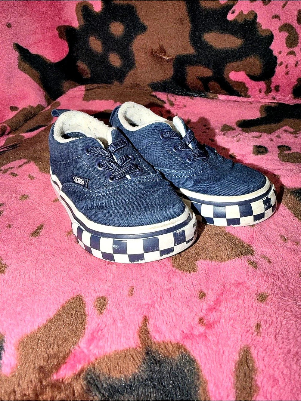 Vans Checkerboard Sneakers Blue & White Baby US 5.0